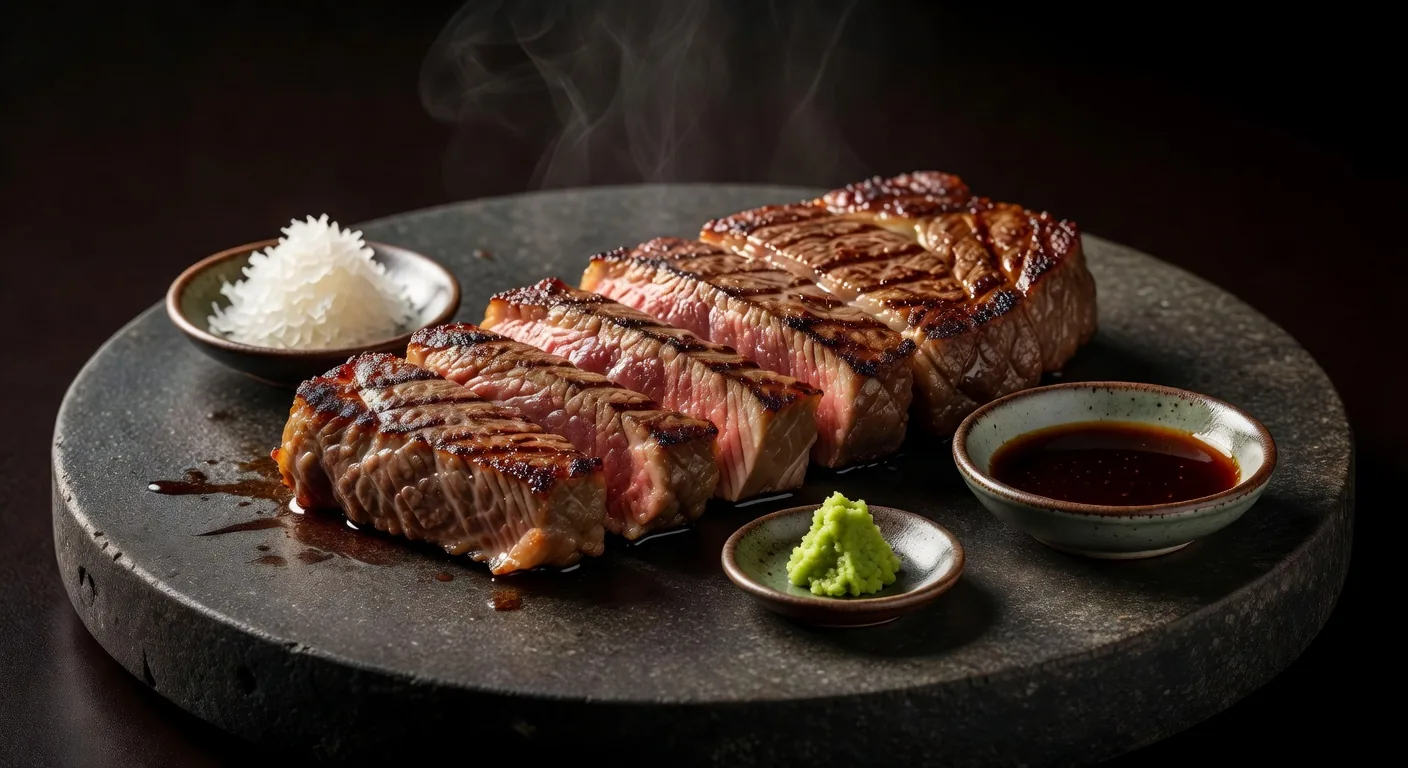 Kobe wagyu beef steak